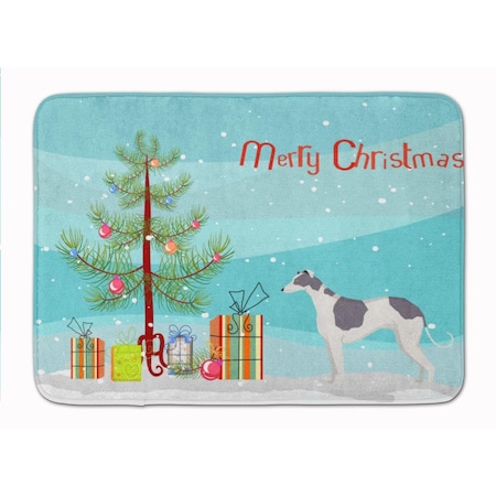 Carolines Treasures Greyhound Christmas Tree Machine Washable Memory Foam Mat CK3543RUG